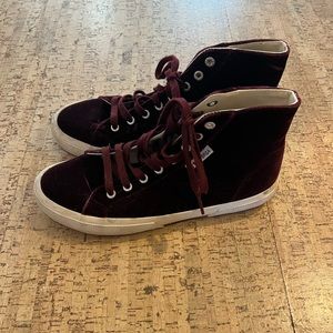 Velvet Superga High Top Sneakers